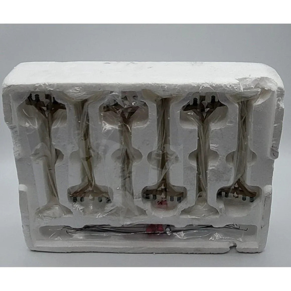 Department 56 Telephone Poles Birds on Wire Set of 6 Christmas Village #52656 - Picture 3 of 7